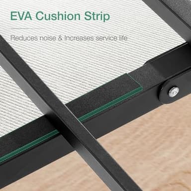 Novilla Queen Bed Frame, 14 Inch Metal Platform Bed Frame with Modern Headboard, Heavy Duty Metal Slats Support, No Box Spring Needed, Easy Assembly, Black - Image 6