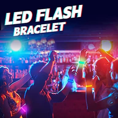 KIRALUMI 8 PCS LED Glow Bracelets, Light Up Bracelets for Kids Adults - Christmas Glow in The Dark Party Bracelets Favors Supplies for Concerts, Festivals, Game Prizes, Sports, Rave Accessories. - Image 9