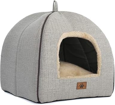 WINDRACING Cat Bed for Indoor Cats - Cat Cave Beds Cat House Cat Tent with Removable Washable Cushioned Pillow, Soft Kitten beds,Cat Beds & Furniture, for Small and Medium Pet Bed - Image 1
