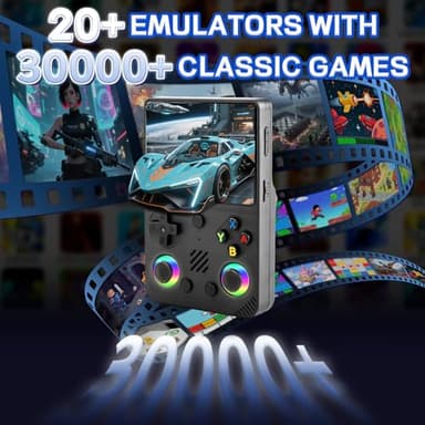 Colourbing RG36PRO Retro Handheld Game Console - Open Source System,3.5"IPS Screen,30,000+ Classic Games,64G TF card, 3000mAh Battery,Portable Gaming Player for Travel,Gift for Teen or Partner -Black - Image 2