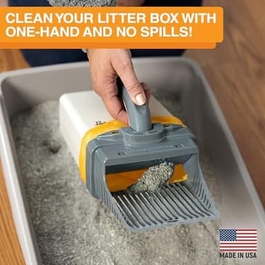 Neater Pet Brands Neater Scooper XL Cat Litter Scoop, 60 Refill Bags – Extra-Large Capacity Mess-Free Cat Litter Scooper with Bag for Large & Multiple Cats, Spill-Proof Litter Box Scooper with Holder - Image 2