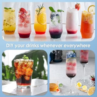 WIBIMEN Ice Cube Tray with Lid and Bin - Round Ice Trays for Freezer with Lid - Ice Cube Trays for Freezer with Ice Container (0.8"-2PACK Blue) - Image 8