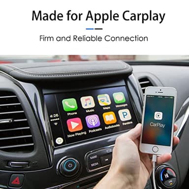Car Apple Carplay Cable, USB A to Lightning Cable for iPhone 14, 14 pro max,13,Plus,SE 2nd/12/11/Xs/XR, iPad 4/5/ 6/7/ 8, Mini 2/3/4/5, Air 2/3 Charger Cord, Car Charging Cable - Image 2