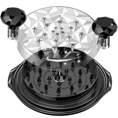 Chicken Shredder Tool Twist Large with Brush, 10" Pro Visible Kitchen Meat Shredder Grinder Machine, Strong Anti-Slip Base, Ergonomic Handle, BPA Free, Suitable for Steak Pork Chicken Breast (Black) - Image 1