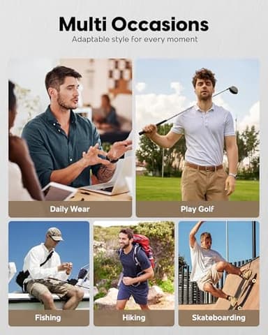 maamgic Men's 7 Inseam Casual Classic Fit Shorts Men with Multi-Pocket Workout Short Hybrid Quick Dry Short Pants - Image 5