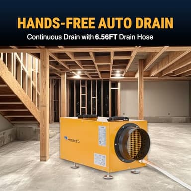 MOUNTO 140 PPD Crawl Space Dehumidifier – Commercial Basement Dehumidifier with Auto Defrost, Compact Design, cETL Listed - Image 5