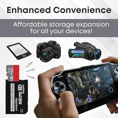 Skywin Memory Stick Pro Duo Adapter - Card Reader for PSP Memory Card Duo Adapter, Easy-to-Use Card Holder Compatible with PlayStation Card, Camera, or Handycam - Image 7