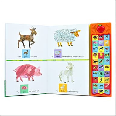 World of Eric Carle, Around the Farm 30-Button Animal Sound Book - Great for First Words - PI Kids - Image 4