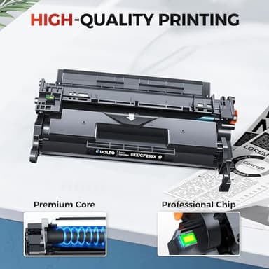 58X CF258X Toner Cartridge Black Replacement for HP 58X CF258X 58A CF258A Compatible with Laserjet MFP M428fdw M428fdn M428dw M404 M428 Pro M404n M404dn M404dw Printer 2 Pack (with Chip) - Image 4