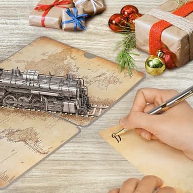 Steam Train 3D Pop Up Birthday Card for Men, Vintage Steam Train Design, Handmade Birthday Card, Ideal Gift for Father's Day, Birthday for Dad, Grandad, Husband, Men, Boyfriend, Adults; 6" x 8" - Image 6