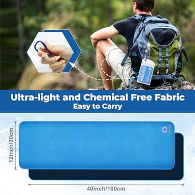 Sukeen Cooling Towels 6 Pack (40"x12"), Cooling Towels for Neck and Face, Quick Dry Sport Camping Cooling Towel, Cold Towel for Hot Weather - Image 6