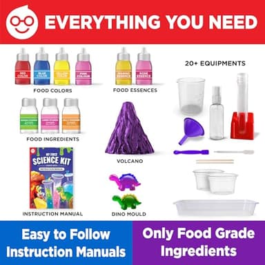 Doctor Jupiter My First Science Kit, Chemistry Set for Kids Ages 4-5-6-7-8 | Birthday Gift Ideas for 4+ Year Old Boys & Girls | Toy Stem Kit with 50+ Experiments | Learning & Educational Projects - Image 5