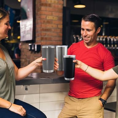 AIANJI 20oz Tumbler Bulk Stainless Steel Tumblers with Lid Vacuum Insulated Double Wall Travel Coffee Mug Powder Coated Tumbler Cup for Hot and Cold Drinks(Mix Color, 12 pack) - Image 5