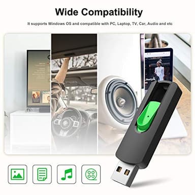 128GB Flash Drive Aiibe USB Flash Drive 128 GB Thumb Drive USB 2.0 Memory Stick Zip Drive Backup Jump Drive Single 128GB 128G USB Drive for PC Laptop - Image 4