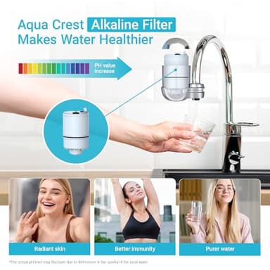 [Alkaline] 2 Pack Filter Replacement for All PUR®, PUR®PLUS Faucet Filtration Systems, Pur® RF-9999® Faucet Water Filter, NSF Certified, AQUA CREST - Image 4