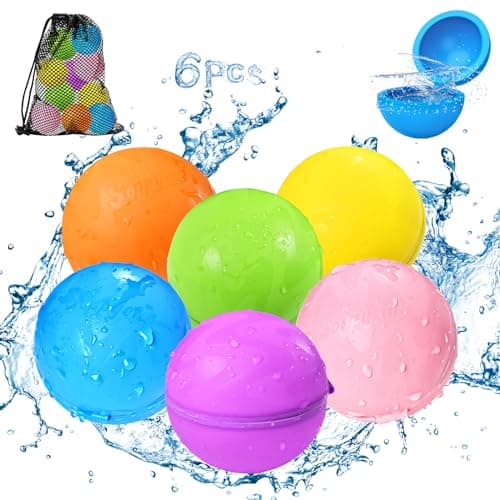 KOKODI Reusable Water Balloons Quick Fill Self Sealing, Refillable Water Bombs for Kids Adults, Latex-Free Silicone Splash Water Ball for Summer Fight ball Game Pool Party Beach Outside Toy activities - Image 1