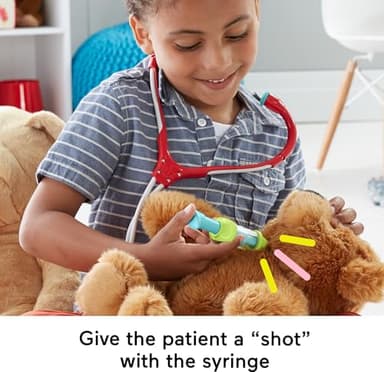Fisher-Price Doctor Playset Medical Kit 7-Piece Toy for Dress Up and Preschool Pretend Play Ages 3+ Years - Image 6
