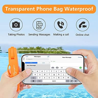 Rynapac Waterproof Phone Pouch Bag - 7.5in Water Proof Cell Phone Case for Beach Travel Must Haves, IPX8 Dry Bag with Lanyard for iPhone 16 15 Pro Max Galaxy S25 S24 Ultra, Cruise Ship Essentials 2025 - Image 4