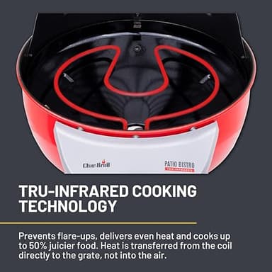 Char-Broil® Patio Bistro® TRU-Infrared™ Electric Grill, Red – 20602109 - Image 11
