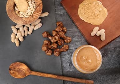 Wild Eats Real Peanut Butter Dog Treats Mini Bones, (16ct) Collagen Smart Bones for Dogs Rawhide for Small and Medium Breeds,Collagen Sticks for Dogs. - Image 4