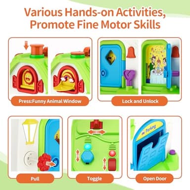 Toys for 1 Year Old Girl Boy, Montessori Musical Toy for 1 Year Old Girl Gift, First Birthday Girls Gift, Baby Toy 12-18 Months, Bilingual Educational Learning for 1+ Years Toddlers - Image 3