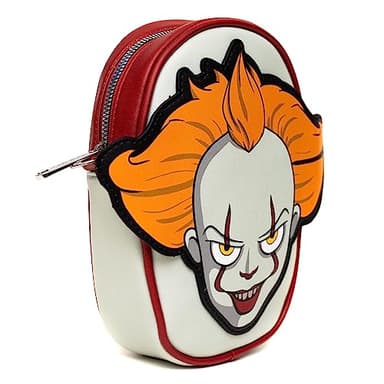 Warner Bros. Horror Movies Bag, Crossbody, It Pennywise Smiling Face Applique, Vegan Leather - Image 2