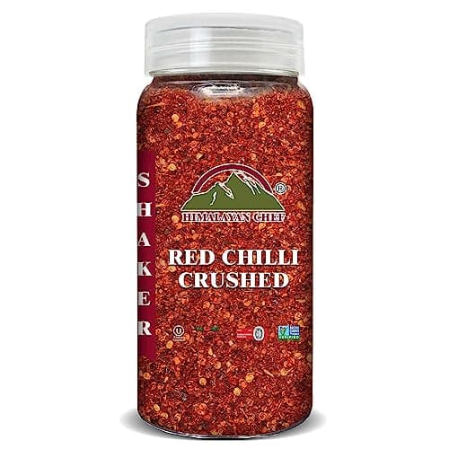 Himalayan Chef Red Crushed Pepper Shaker - Organically Crushed Red Chili Pepper Flakes Great for Pizza, Chowder, Seafood, and Pasta (3.88 Oz) - Image 1