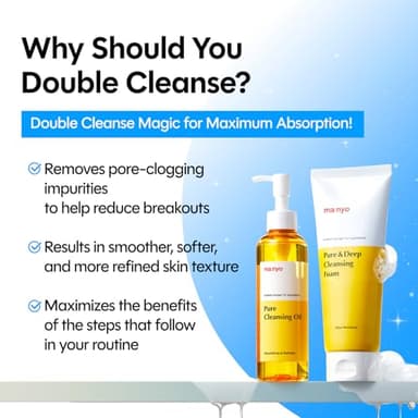 ma:nyo Pure Cleansing Oil 6.7 fl oz (200ml) Daily Makeup Remover & Blackhead melting with 14 Plant-Based Oils | Suitable for All Skin Types | Korean Skincare - Image 9