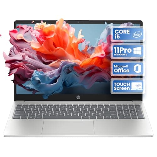 HP 15.6" Touchscreen Laptop 12th Gen Intel Core i5 16GB DDR4 RAM 1TB PCIe SSD Intel Iris Xe Graphics Wi-Fi 6E & Bluetooth 5.3 Windows 11 Pro & Office Pro Extra LT 32GB SD Card - Image 1