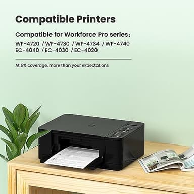 802XL Ink Cartridges Combo Pack Remanufactured for Epson 802 Ink cartridges 802 XL T802 T802XL for Epson Workforce Pro WF-4740 WF-4730 WF-4720 WF-4734 EC-4020 EC-4030 (Black, Cyan, Yellow, Magenta) - Image 4