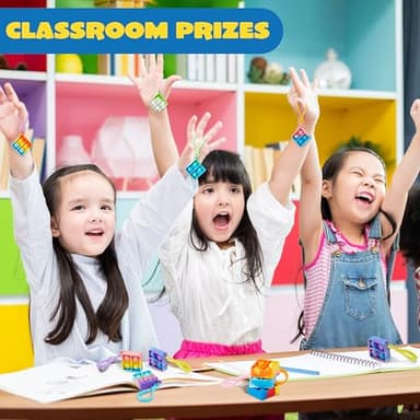 JOYIN Square Pop Fidget Keychain 30 Pack Pop Fidget Toys Bulk Party Favors for Kids 4-8,8-12 Years, Halloween Goodie Bags Stuffers Back to School Gifts for Students Classroom Prizes Sensory Toys - Image 7