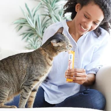 INABA Churu Cat Treats, Grain-Free, Lickable, Squeezable Creamy Purée Cat Treat/Topper with Vitamin E & Taurine, 0.5 Ounces Each Tube, 40 Tubes, Chicken Variety Box - Image 9