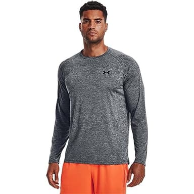 Under Armour Men's Tech 2.0 Long-Sleeve T-Shirt , Pitch Gray (012)/Black , Medium - Image 3