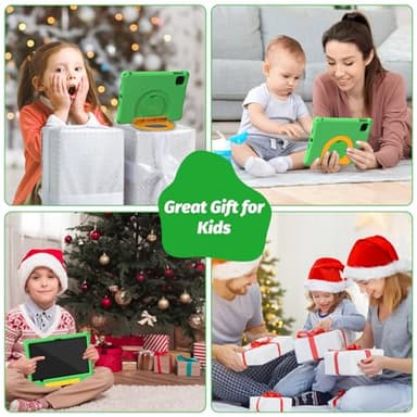 CALLSKY-NOTE Kids Tablet 11 Inch, Android Tablet with 2 Years Protection, 12GB+128GB, 8000mAh, with EVA Case, Parental Control, Pre-installed Educational APP, WiFi 6, Dual Camera, Quad Speakers, Green - Image 7