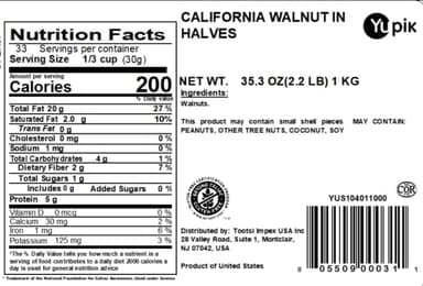 Yupik Raw California Walnuts, Halves & Pieces, 2.2 lb (35.2 oz), Kosher, Gluten-Free, Vegan, Unsalted, Unroasted, Source of Omegas, Healthy Snacks, Nut Topping, Ideal for Baking & Cooking - Image 2