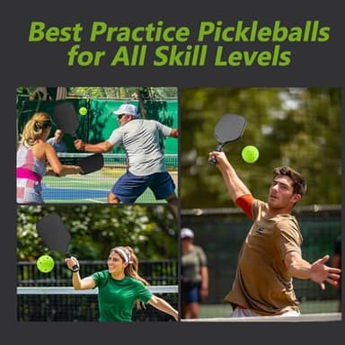 Arewyt Pickleball Balls, 6 Pack 40 Holes Outdoor Pickleball Balls, High Visibility and Bounce, Durable Pickle Balls for All Style Pickleball Paddles & All Skill Levels, Neon Green - Image 6