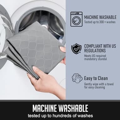 Washable Pee Pads for Dogs, Reusable Pee Mats for Dogs, Puppy Pads Super Water Absorption Puppy Pee Rugs Easier to Dry, Wee Wee Pads for Dogs Non-Slip, Pet Training Pad Whelping Playpen Dog Crate - Image 5