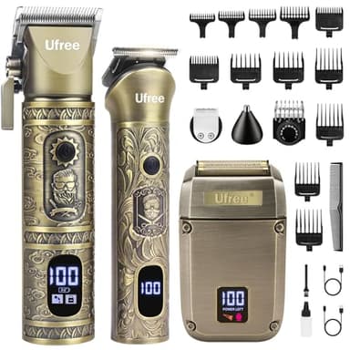 Ufree Beard Trimmer, Hair Clippers Mens Shaver Electric Razor, Hair Trimmer for Men Cordless Barber Clippers and Trimmers Set, Hair Cutting Kit for Men Grooming Gifts - Image 1