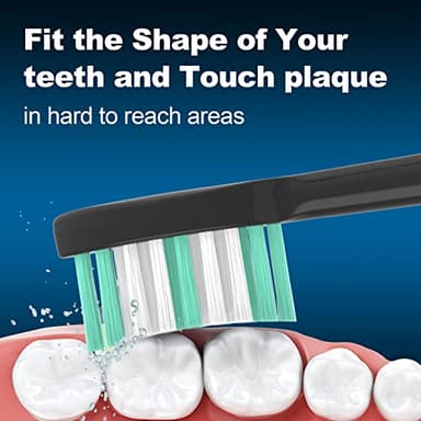 XIAOHEAD Replacement Toothbrush Heads 10 Pack for AquaSonic Black Series and Vibe Series Electric Toothbrush - Image 2