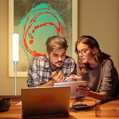 Floor Lamp with Remote Control,Bright Floor Lamps for Living Room/Bedroom/Office, Stepless Adjustable 3000K-6000K Colors and 10-100% Brightness,Standing Light with Foot Switch (Nickel) - Image 6