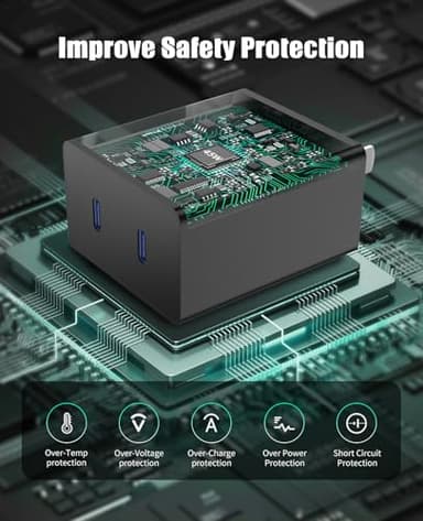 2Port 45W Super Fast Charger Type C for Samsung S25 Ultra/S24, PD3.0 USB C Android Phone Charger Fast Charging Block with 6FT/10FT Type C Cord for Samsung Galaxy S25+ Plus/S24+/S23/S22 Ultra/iPhone 16 - Image 5