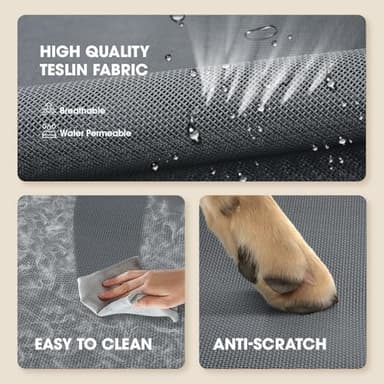 Czpalo Elevated Dog Bed, Raised Outdoor Dog Bed for Large Sized Dogs, Portable Cooling Pet Cot with Breathable & Washable Mesh, Indoor & Outdoor Pet Hammock with Skid-Resistant Feet. - Image 5