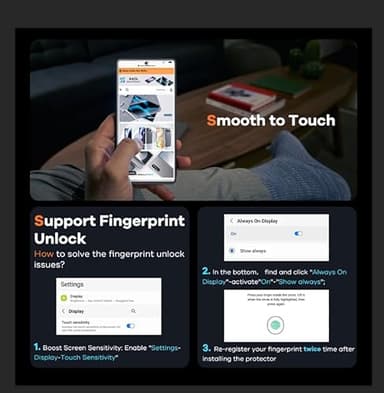 AACL 3-Pack for Samsung Galaxy S25 Ultra Screen Protector Tempered Glass, 9H Glass for S25 Ultra Screen Protector 5G, [Fast Alignment Tool] [Bubble Free] [6.9 Inch] - Image 5