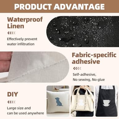 Shagoom Fabric Repair Patch, 17X79 Inch Fabric Large Repair Tape, Self-Adhesive Fabric Patches for Furniture, Sofa, Car Interior, Shoes, Hand Bag, Clothing (Grey, 17X79 Inch) - Image 4