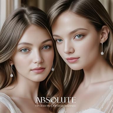 ABSOLUTE Moissanite Drop Earrings for Womens S925 Sterling Silver Linear Earrings Hypoallergenic Star Shape Dangle Earrings Studs for Women Birthday Gift With Certificate - Image 7