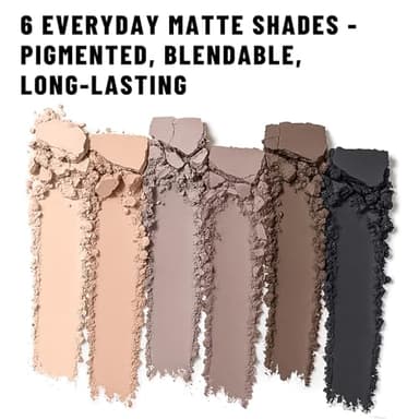 SUSIKEKI 6 Colors Mini Eyeshadow Makeup Palette Neutral Nude Smoky Eye Shadow Taupe & Brown Matte Make Up Pallet with Mirror Highly Pigmented Long Lasting Waterproof Travel Size Gift Kit 01 - Image 5