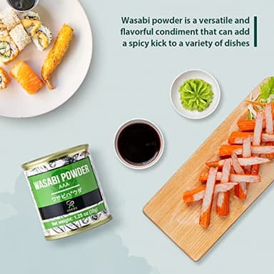 Soeos Wasabi Powder 1.25 oz (35g), Gluten Free, Vegan, Premium Wasabi Powder for Sushi and Sashimi - Image 7