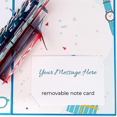 Paper Love Happy Fathers Day Pop Up Card, Gift For Dad, Husband, Son, Anyone - 5" x 7" Cover - Includes Envelope and Note Tag - Image 7