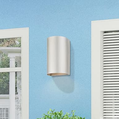 Livex Lighting, 22061-91, Bond, Outdoor/Indoor ADA Small Sconce, Brushed Nickel - Image 4