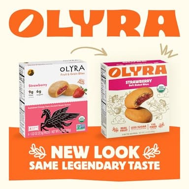 Olyra Strawberry - Organic Soft Baked Breakfast Bars - High Fiber - Healthy Breakfast Snacks with Real Fruit Filling - Healthy Snacks for Adults - Office Snack - School Kids Snack - Pack of 12 - Image 7